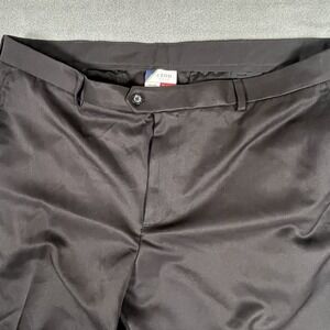 Izod Golf Men's Pants Classic Fit Black Flat Front Straight Leg Size 42x30